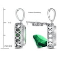 thumbnail image 2 of Switch-It Gems� Interchangeable Simulated Emerald Pendant Necklace Set with 12 Round 10mm Simulated Birth Months Include, 2 of 9