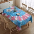 thumbnail image 2 of Colorful Tie Dye Pattern Rectangle Tablecloth 60"x84",Waterproof Polyester Rectangle Table Cloth, Wipeable Spillproof Polyester Tablecloth for Dining, Camping, Indoor and Outdoor, 2 of 5