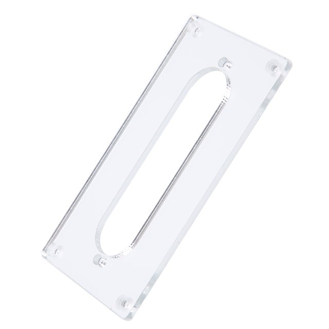 Guitar Pickup Cover, Silver Acrylic Easy Installation Rustproof Guitars Pickups Mounting Sturdy With 4 Corner Screw Holes For Instrument