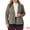 Brown, variant on DARING DIVA Women's Plus Casual Plaid Notched Lapel Button Jacket 1X Gray