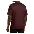 thumbnail image 2 of Yellow Rooster Men's Short Sleeve Dry Zone Raglan Male Polo Shirt Maroon M, 2 of 5