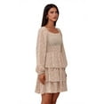 thumbnail image 2 of PRETTYGARDEN Women's Long Sleeve Ruffle Mini Dress, Sizes S-XXL, 2 of 6