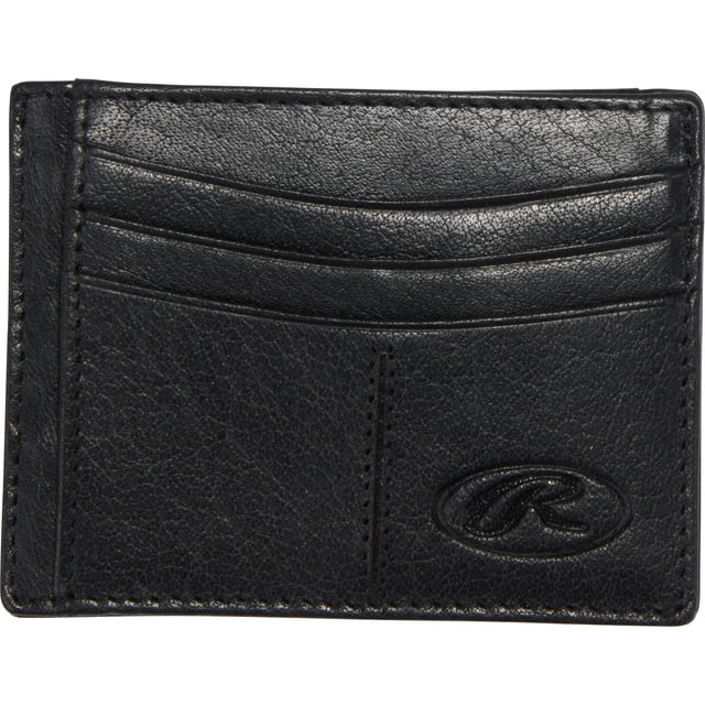 Billetera Rawlings para Hombre de Cuero Negro para Bolsillo Frontal