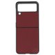 thumbnail image 1 of Funda plegable con patrón de fibra de carbono para Samsung Galaxy Z Flip 3, color rojo, 1 of 14