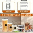 thumbnail image 6 of 36 Pack Airtight Food Storage Containers Set with Labels & Marker- Leak-Proof, BPA-Free, Flip-Top Lids, Perfect For Kitchen Pantry Organization, Storage for Flour, Sugar, Cereal, 6 of 7