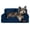 Cobalt Blue-24"L x 18"W x 10"Th, variant on Fluffy Dog Cat Bed Pet Couch Beds Plush Soft Warming Washable Puppy For Small Medium Dogs And Large Cats  Leopard 24" L X 18" W 10" Th