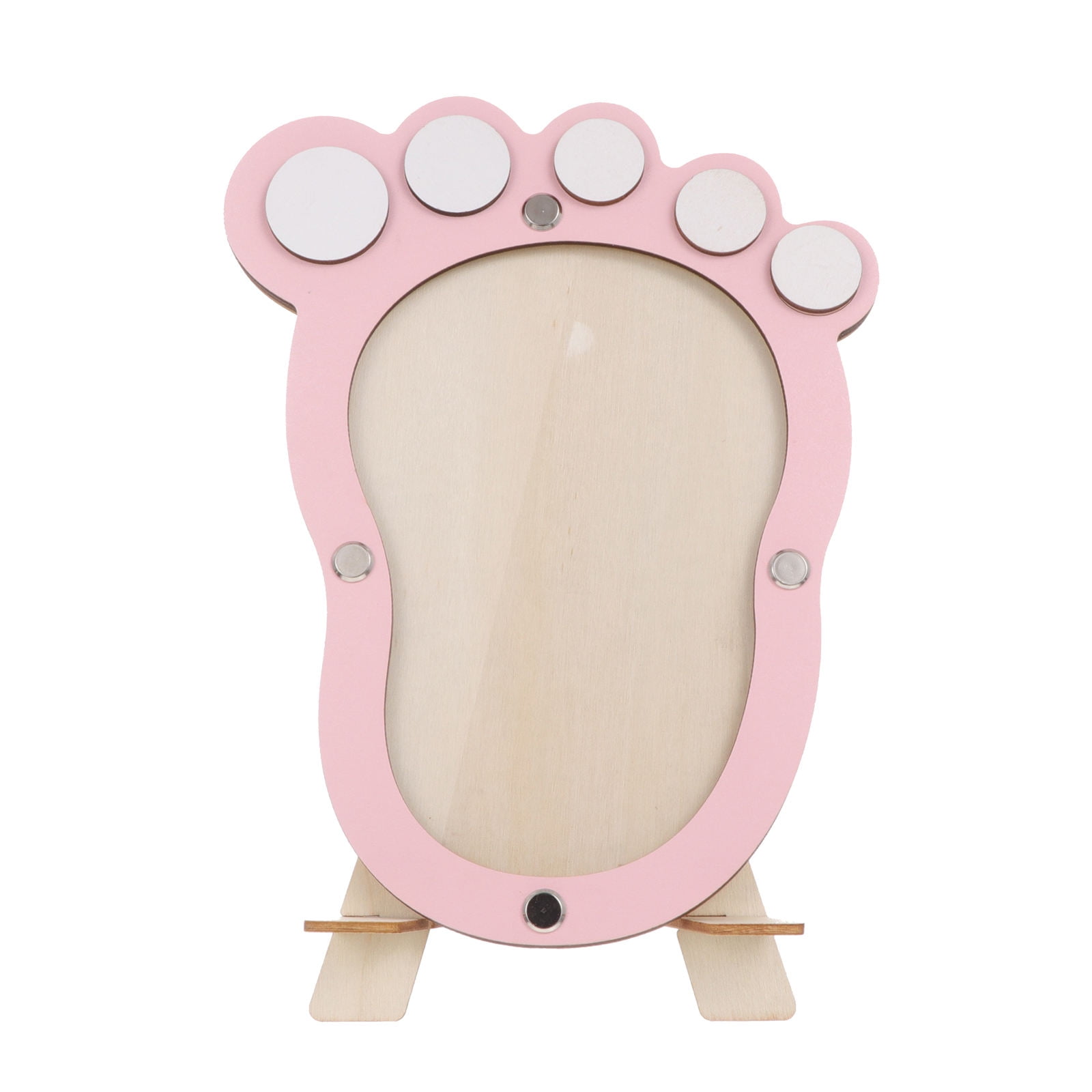 LOLIPPYY Newborn Girl Photo Frame for Decor, Synthetic Material Keepsake Frame in Pink, Celebrating Baby's First Year