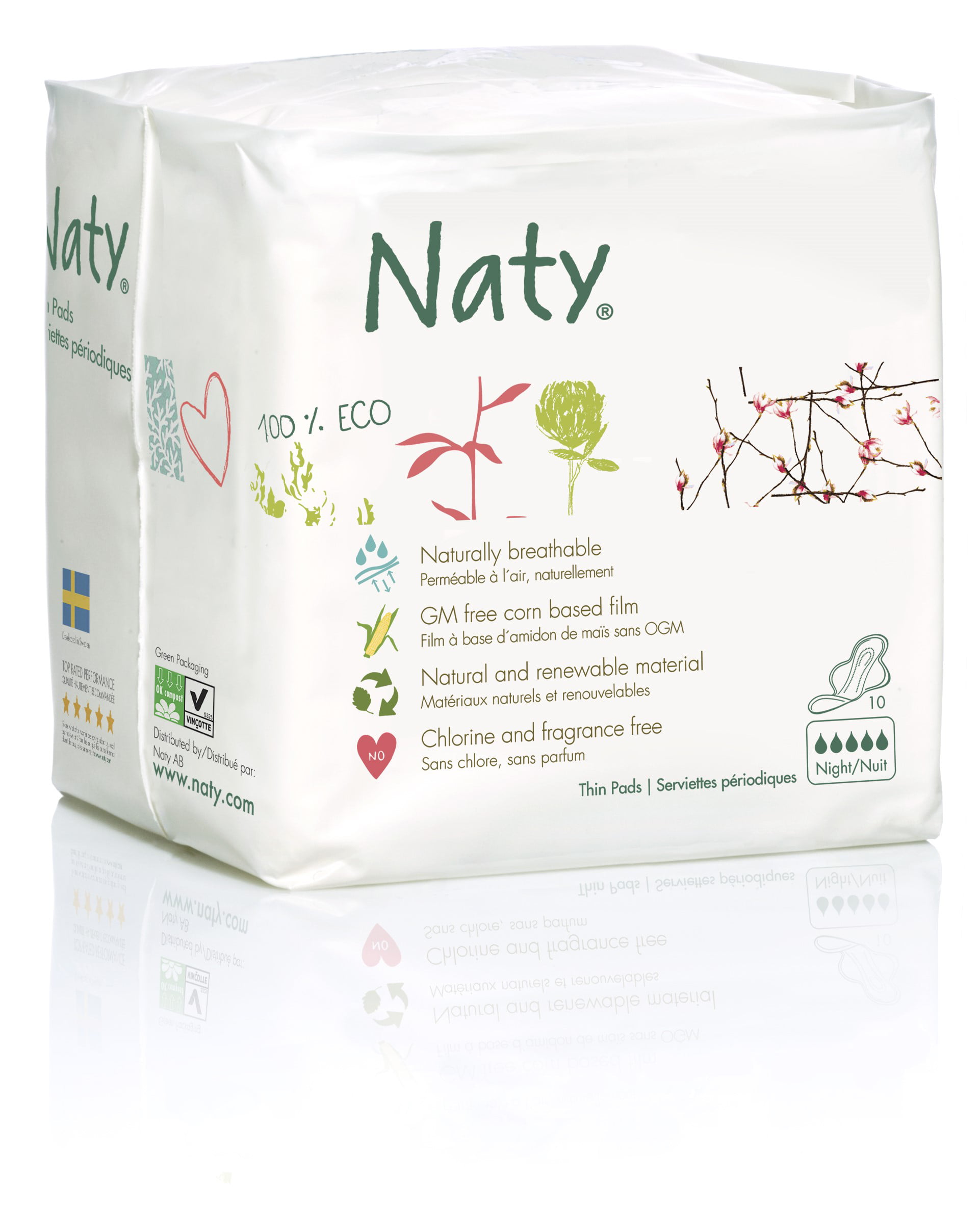 Naty Womencare Sanitary Towels Super Pack of 3 13 Pads