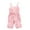 Pink, variant on Lenpel Toddler Baby Girls' Sleeveless Jumpsuits Soft Cotton Spaghetti Strap Tie Waist Cami Rompers Active Overalls with Pockets 1-6 Y
