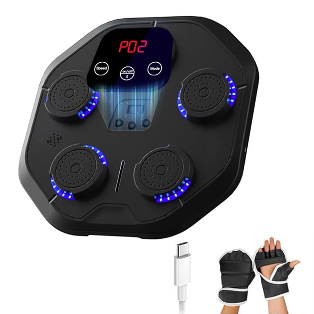 Máquina De Boxeo Musical Con Guantes, Objetivo De Entrenamiento De Boxeo BT Inteligente, Entrenador De Boxeo Montado En La Pared Para Gimnasio Interior En Casa