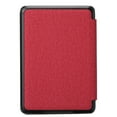 thumbnail image 3 of Fabric Texture Case for Kindle Paperwhite 12th Gen 2024 / Paperwhite Signature Edition 12th Gen 2024 / Colorsoft Signature Edition 1st Gen 2024, with Magnetic Auto Sleep Wake Feature - Red, 3 of 6