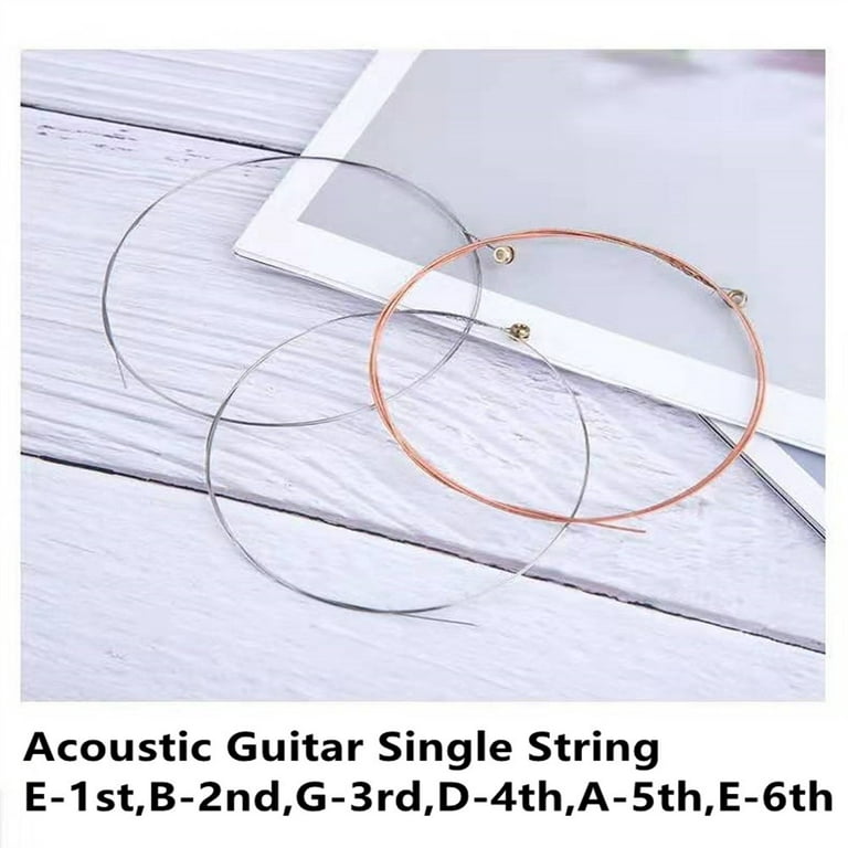 Cordes pour Guitare Acoustique E B G D Un Simple Jauges 012/014