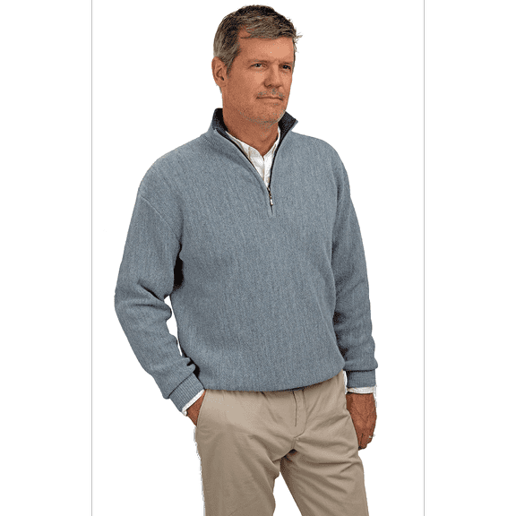 Inca Fashions - Performance Club Alpaca Quarter-Zip Pullover Sweater for Men