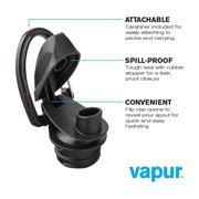 Vapur Anti-Bottle Collapsible Plastic Water Bottle 23 oz. Blackout (30177)