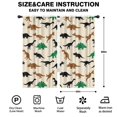 thumbnail image 2 of Blackout Kids Curtains,Beige Cartoon Dinosaurs Silhouettes Pattern Childrens Insulated Curtains Set Of 2,Bedroom Essentials,Toddler Room Decor 42"x84", 2 of 5