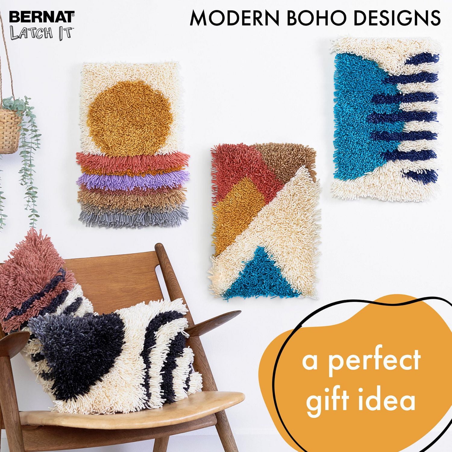Bernat® Latch It™ Boho Collection Acrylic Yarn Kit