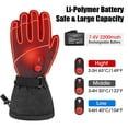 thumbnail image 3 of Sun Will Winter Heated Thermal Gloves，2200mAh Rechargeable Battery Mitten Black XS-3XL, 3 of 10