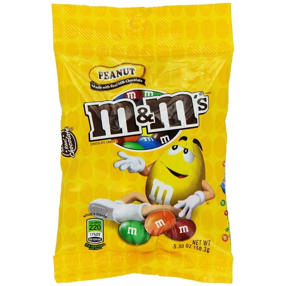 M&M Mars Peanut, 5.30-Ounce [Pack of 6]