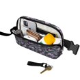 thumbnail image 2 of Skull Flower Halloween Pattern Cute Fanny Packs for Women,Travel Waterproof Crossbody Fanny Bags Waist Purse for Women Anti Theft Adjustable Strap for Running Travel Cycling, 2 of 4