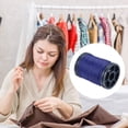 thumbnail image 4 of 0.6mm Polyester Sewing Thread 82 Yards Extra Strong Upholstery Thread Lightly Wax String Dark Blue, 4 of 5
