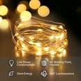 thumbnail image 3 of DAYBETTER 33ft Battery Operated String Lights, Warm White Fairy Lights with Remote, for Bedroom, Backyard, Wedding, 3 of 7