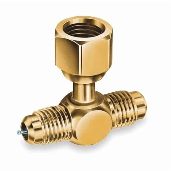 Jb Industries 1/4" Access Valve Tee w/ Flare Nut,PK3 A31854
