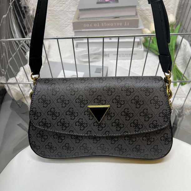 Bolso de gas para mujer, bolso cruzado versátil con tapa, hijab universal, de un solo hombro, de color sólido, a la moda, con caja