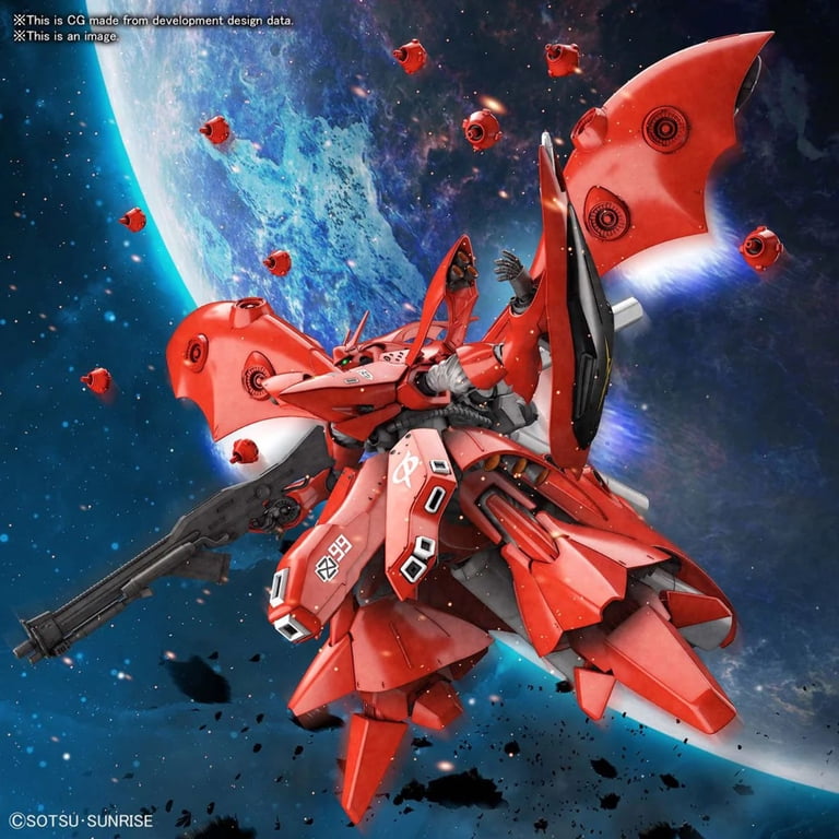 Bandai HGUC 1/144 Nightingale Model Kit – Mobile Suit Gundam: Char's Counterattack Beltorchika Children, 400mm Wingspan, Highly Articulated