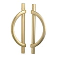 thumbnail image 1 of 2 Pack Brushed Gold Cabinet Pulls 5 Inch(128MM) Hole Centers Kitchen Cabinet Handles Hardware Kitchen Handles for Cabinets Cupboard Handles Drawer Pulls, 1 of 5