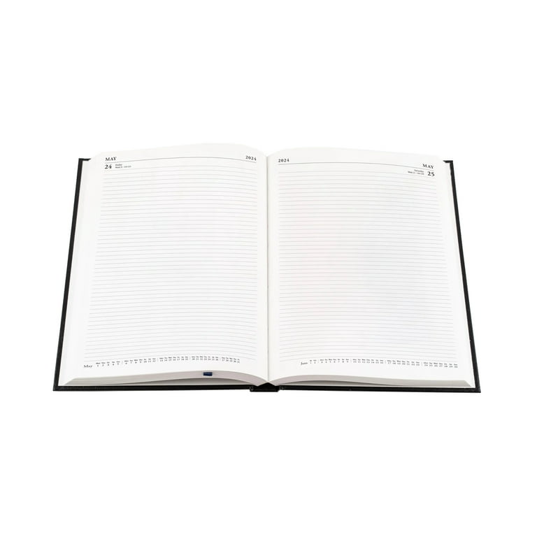Collins Standard Desk Agenda 2024 format A4 deux pages par jour –  Planificateur d'entreprise et organisateur – Janvier à décembre 2024 –  Agenda journalier – Rouge – 42,15-24 : : Livres