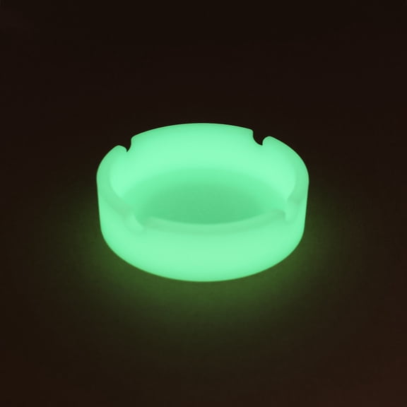 Silicone Ashtray Luminous Ash Tray,High Temperature Heat Resistant,3.27"×0.91",1PC (Pink)