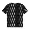 thumbnail image 4 of Zpanxa T Shirts for Girls Solid Color Round Neck Loose Fit Print Pattern Top Polyester Spandex 11 Years, 4 of 5
