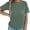 Green1, variant on Comfort Breastfeeding T-Shirts For Women Mama Zipper Nursing Tops Pregnancy Tshirts With Pocket Cozy Mother-to-be Tee
