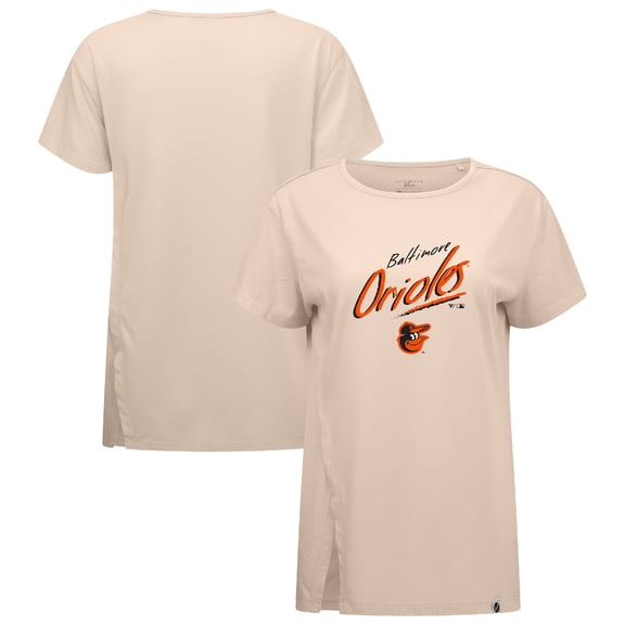 Women's Levelwear Khaki Baltimore Orioles Influx Sizzle T-Shirt