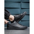 thumbnail image 2 of Men Minimalist Lace-Up Front Skate Shoes Men Business Shoes, 2 of 3