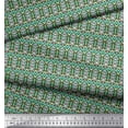 thumbnail image 2 of Soimoi Cotton Voile Fabric Geometric Ethnic Printed Fabric 1 Yard 56 Inch Wide, 2 of 3