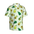 thumbnail image 2 of Easygdp Cartoon Fruit Men's Hawaiian Shirts Print Lapel Short Sleeve for Beach, vacation, party, casual occasions - Large, 2 of 9