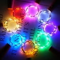 thumbnail image 2 of Luces para botellas de vino LoveNite 15 LED paquete de 8 funcionan con pilas, 2 of 8