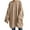 Khaki, variant on ZANZEA Women Full Sleeve Solid Color Holiday Hooded Sweatshirts Blouse Tops