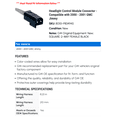 thumbnail image 2 of Headlight Control Module Connector - Compatible with 2000 - 2001 GMC Jimmy, 2 of 2