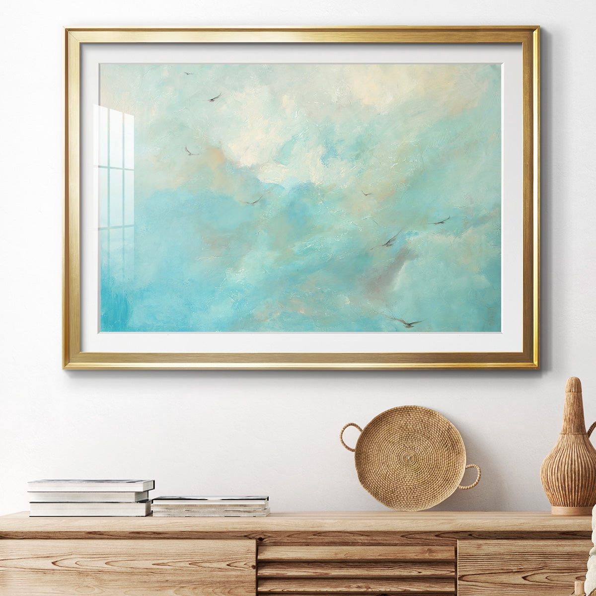 Flying Home Premium Framed Print - Ready to Hang