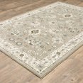 thumbnail image 3 of HomeRoots 510108 2 x 3 ft. Beige Ivory Blue Green & Purple Oriental Power Loom Stain Resistant Rectangle Area Rug, 3 of 7