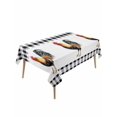 thumbnail image 2 of Black White Plaid Rooster Tablecloth Rectangle Table Cloths 54x108, Waterproof Tablecloth Outdoor Table Cloth, Vintage Farmhouse Checkered Washable Table Cover for Kitchen Dinning Party, 2 of 8