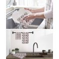 thumbnail image 5 of Easter Rabbit Kitchen Dish Towels for Drying Dishes Set of 4, Cartoon Cute Bunny Sketch on Pink Waffle Weave Microfiber Hand Tea Bathroom Towels Quick Dry & Absorbent Towel 15.7x23.6, 5 of 7