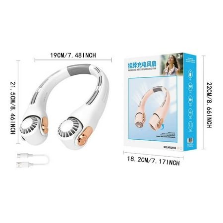 

Neck Fans Rechargeable Portable Outdoor Hanging Fan