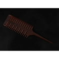 thumbnail image 2 of 3 Sides Modeling Salon Fish comb Highlighting comb Bone Shape Comb Dyeing Sectioning Highlighting Coloring Dispensing Brush, 2 of 3