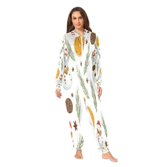 IAUYY Unisex Adult Onesie Pajamas Ultra-Soft Crystal-Soft Fabric, Halloween Adult Onesie Pajamas Adults,With a Zipper Plus Size Onesie Pajamas, Eight-angled Pine