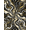Black White Gold, Pattern 18, variant on ODIKA 8'x10' Washable Area Rug Durable, Non-Slip Border Swirl Inlay Veined Streaks Flow Symmetrical Abstract Vein Refined for Living Room, Under Sectional, Family