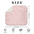 thumbnail image 4 of Pioneer Flower Floral Print Pattern Dish Drying Mat for Kitchen 1 Pack, Ultra Absorbent Microfiber Dishes Drainer Mats,16"x18", 4 of 6