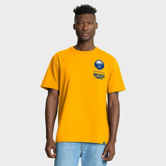 Men's Fanatics Gold Buffalo Sabres Crash The Net Legacy T-Shirt